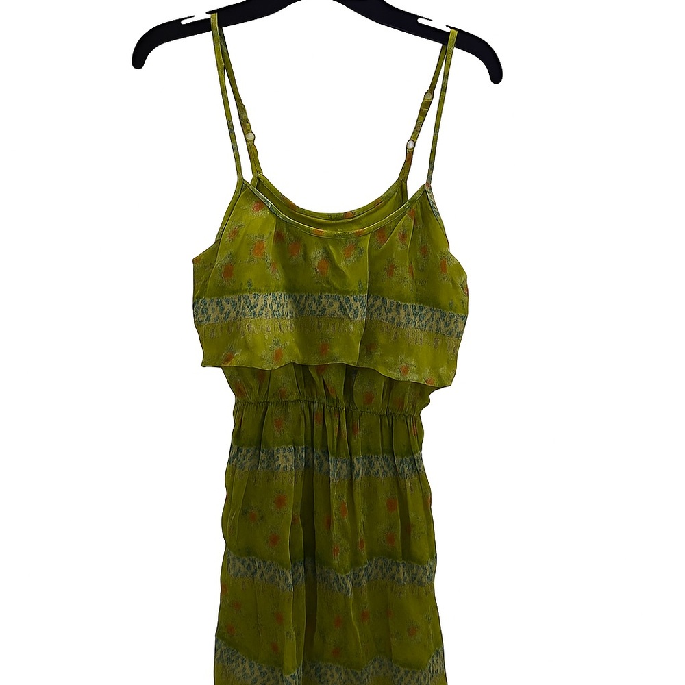Mossimo Supply Co. Lime Floral Dress